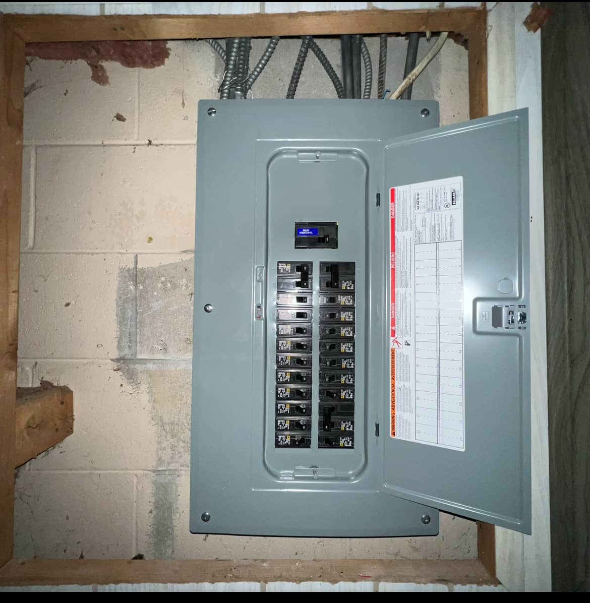 a recent upgraded electrical panel project